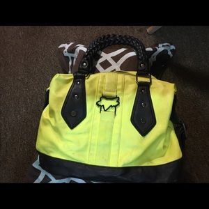 Yellow and black Fox bag